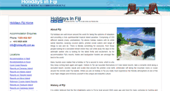 Desktop Screenshot of holidaysfiji.com