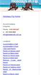 Mobile Screenshot of holidaysfiji.com